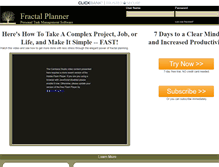 Tablet Screenshot of fractalplanner.com